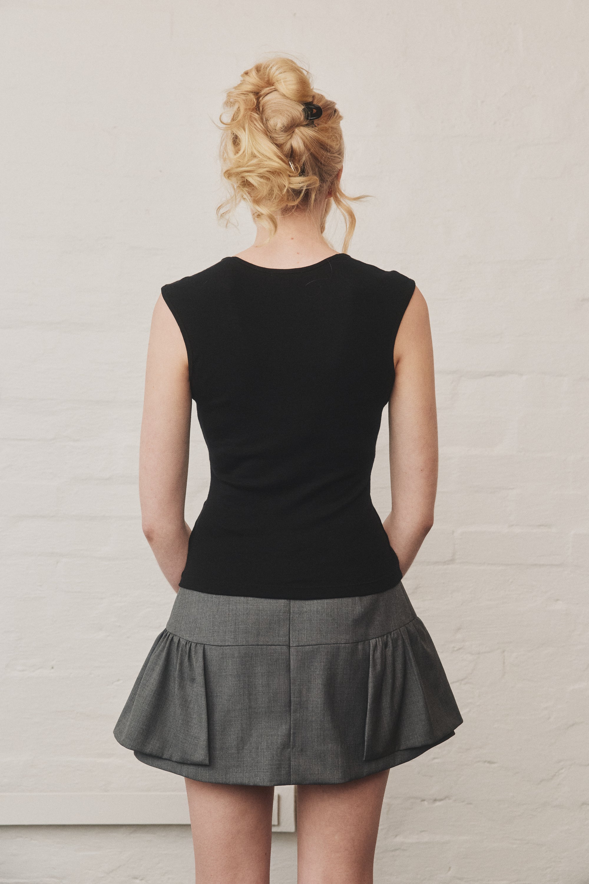 Delphine Mini Skirt in Merino